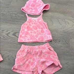 Molo Pink Textured Kids set